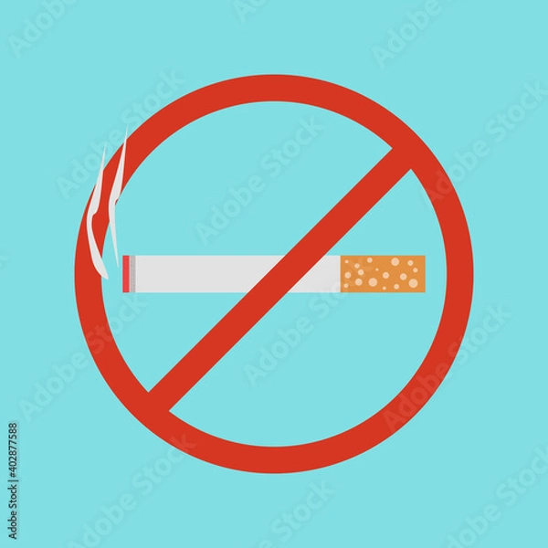 Obraz No smoking. Vector illustration.