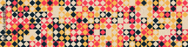 Fototapeta Abstract Geometric Pattern generative computational art illustration