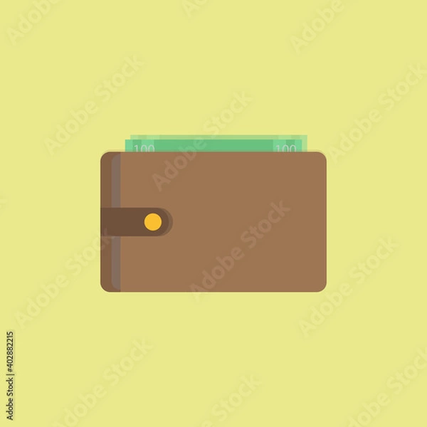 Obraz Purse icon. Vector illustration.
