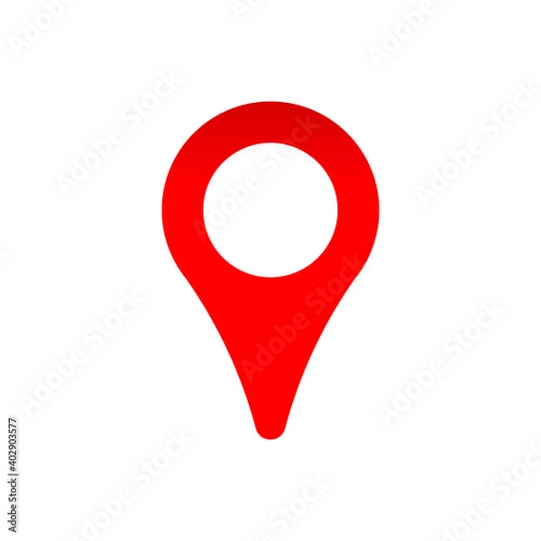 Fototapeta Geo tag icon isolated. Symbol, logo illustration for mobile concept and web design.