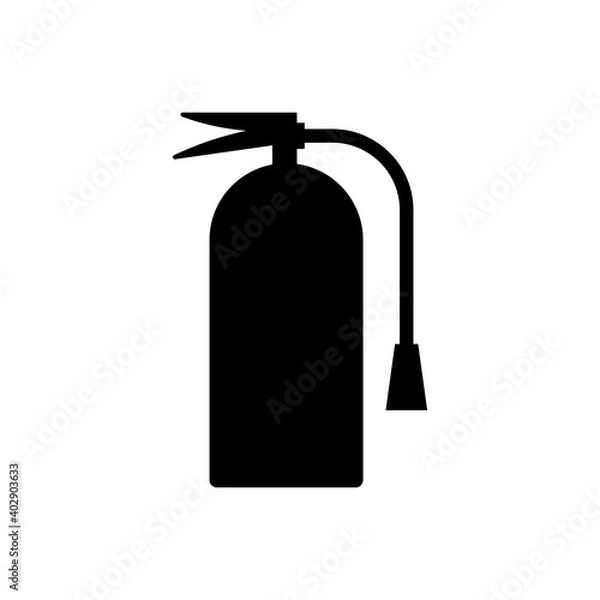 Fototapeta Fire extinguisher outline icon isolated. Symbol, logo illustration for mobile concept, web design and games.