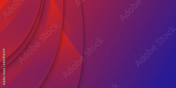 Fototapeta Dynamic lines on fluid color gradient. Trendy geometric abstract background for your text, logo or graphics
