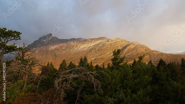 Obraz sunset in the mountains