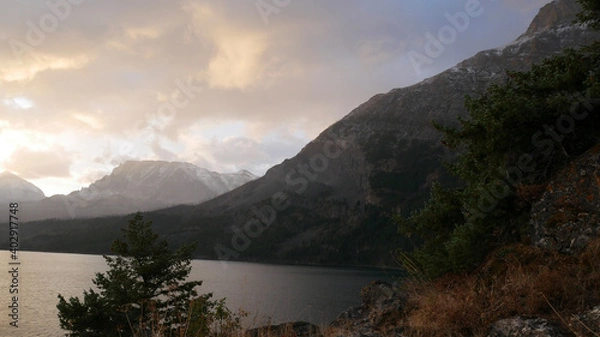 Obraz lake and mountains