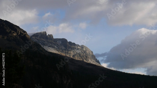 Fototapeta clouds over the mountains