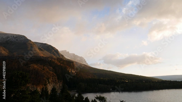 Obraz sunset in the mountains