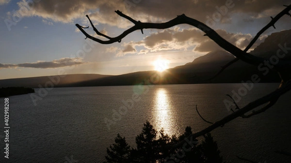 Obraz sunrise over the river