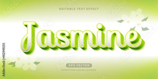Fototapeta Jasmine editable text