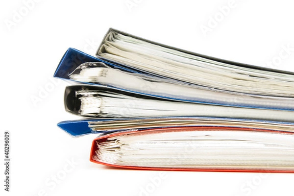 Obraz Colored office files