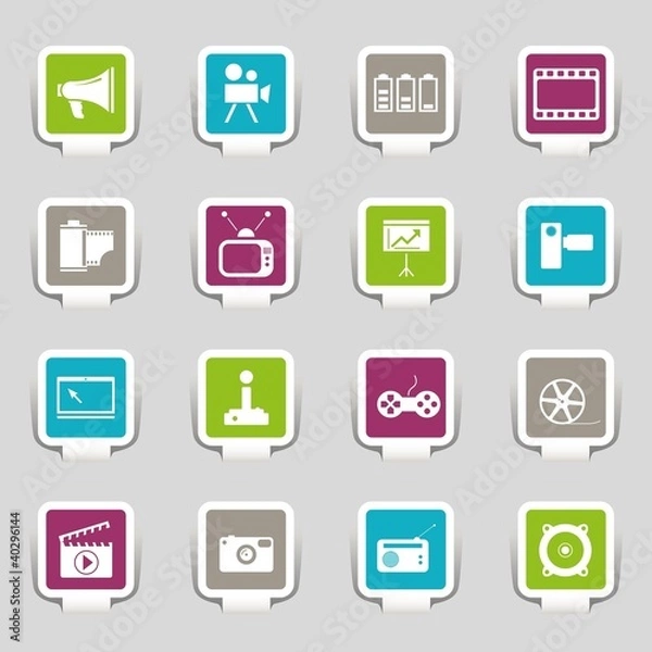 Fototapeta 16 Icons Media
