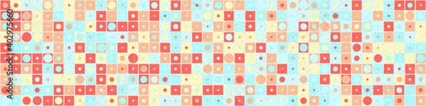 Obraz Abstract Geometric Pattern generative computational art illustration