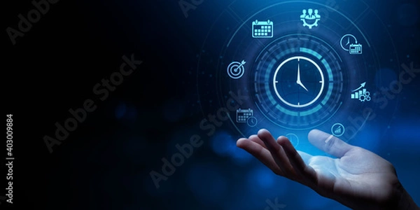 Obraz Time management Planning personal productivity business concept.