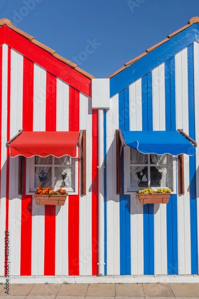 Obraz Casas coloridas da Costa Nova