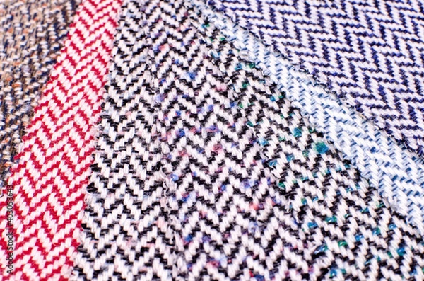 Fototapeta manufactory multicolored tweed fabric texture