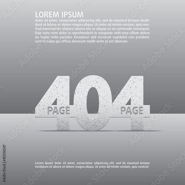 Obraz Error vector web page