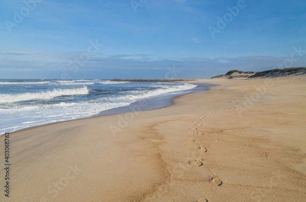 Fototapeta Beautiful beach in Figueira da Foz