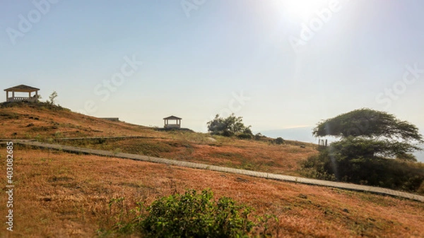 Obraz landscape and footpath over mountain