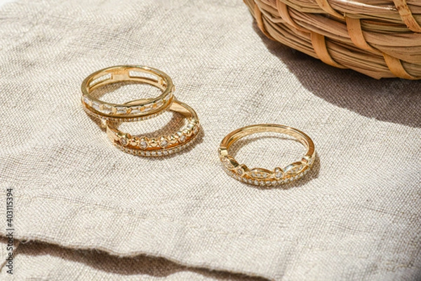 Obraz Fine Jewelry flat lay