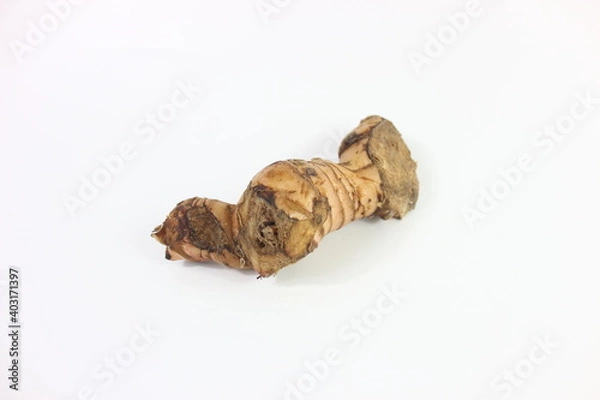 Fototapeta ginger root on white background