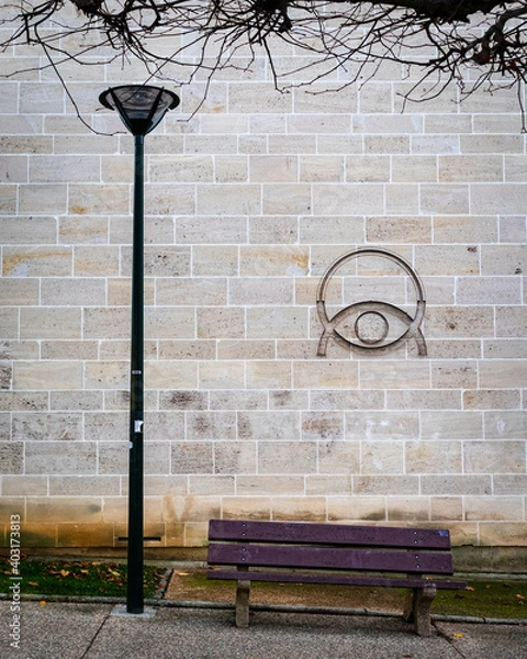 Fototapeta bench light eye waiting
