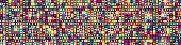 Fototapeta Abstract Geometric Pattern generative computational art illustration