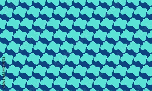 Obraz Patrón formas azules