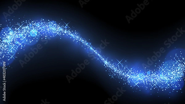 Fototapeta キラキラ輝く光の波