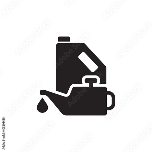 Fototapeta engine oil icon symbol sign vector