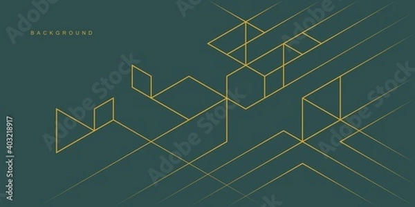 Fototapeta Abstract geometric technological background. Vector creative design.