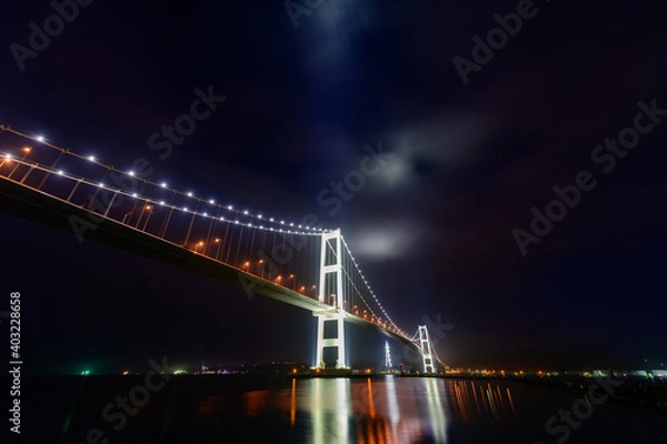 Obraz 白鳥大橋夜景