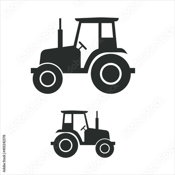Fototapeta Tractor icon collections.