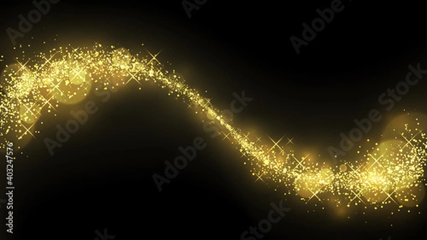 Obraz キラキラ輝く光の波