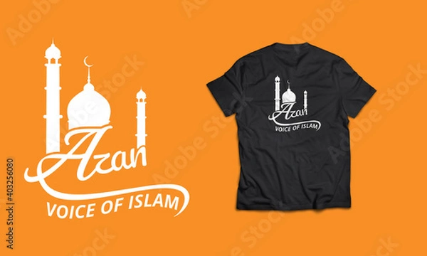 Fototapeta Islamic T-shirt design