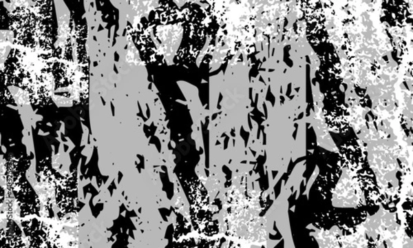 Fototapeta Grunge texture white and black. Sketch abstract to Create Distressed Effect. Overlay Distress grain monochrome design. Stylish modern background for different print products. Vector illustration