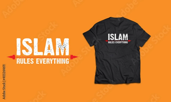 Fototapeta Islamic T-shirt design