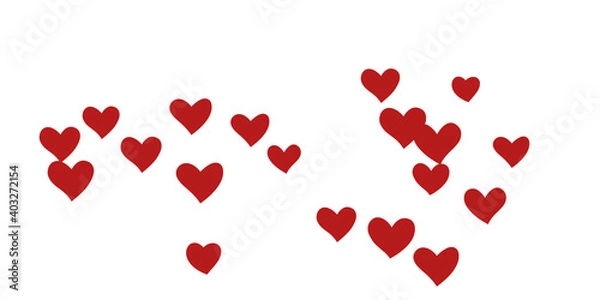 Obraz Heart confetti falling beautifully chaotically.