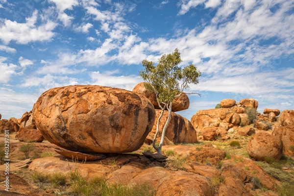 Obraz Karlu Karlu rock formations, Australia