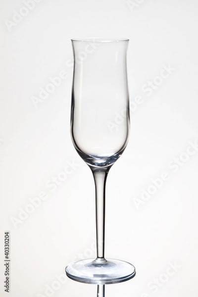 Fototapeta Empty Glass isolated on White