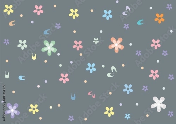 Obraz Background of painted flowers