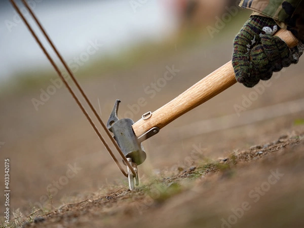 Obraz アウトドア キャンプ風景