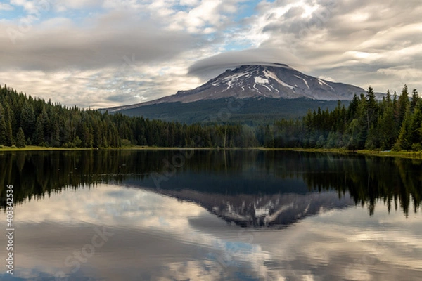 Fototapeta mount hood reflection
