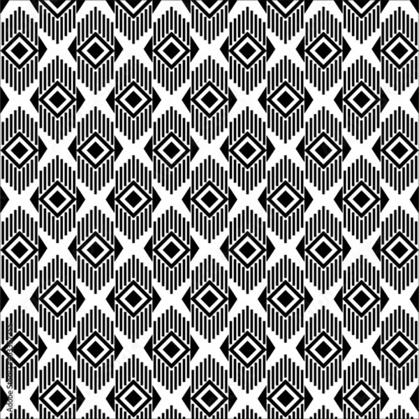 Obraz Seamless decorative geometric pattern. ethnic endless background with ornamental decorative elements with traditional etnic motives, tribal geometric figures. Print for wrapping, background
