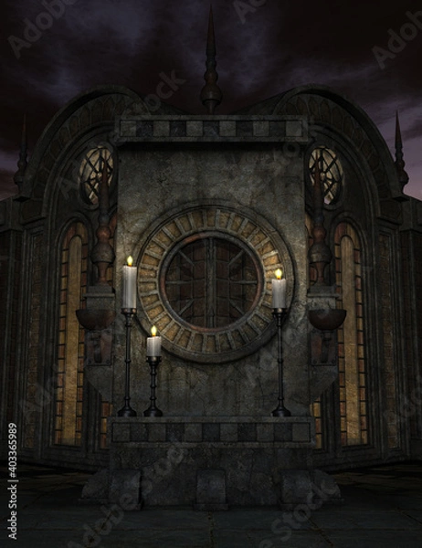 Obraz 3d render of a fantasy background