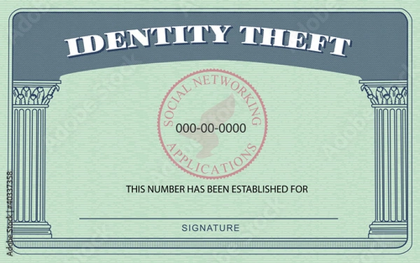 Obraz Identity Theft Card