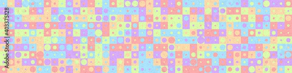 Fototapeta Abstract Geometric Pattern generative computational art illustration