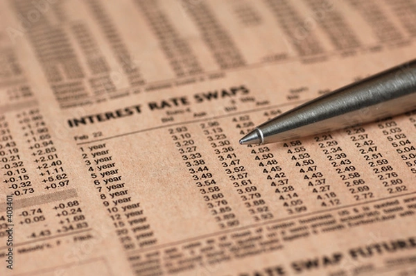 Obraz interest rates
