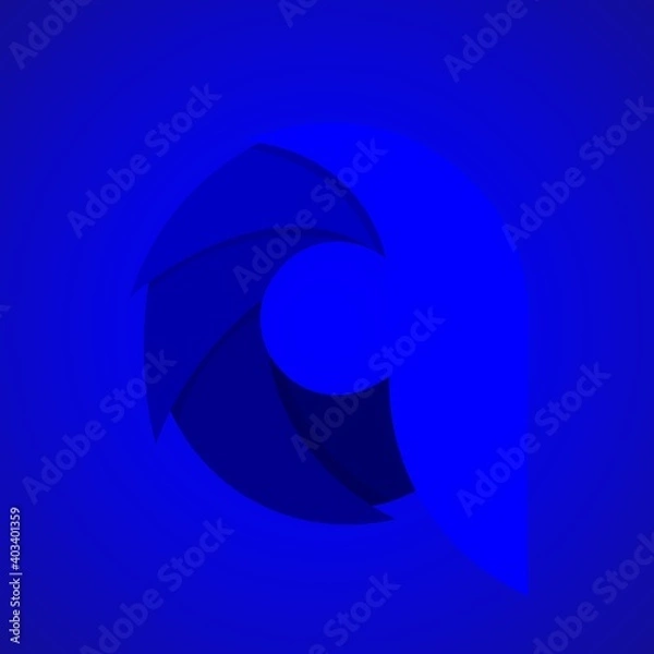 Fototapeta blue logo free