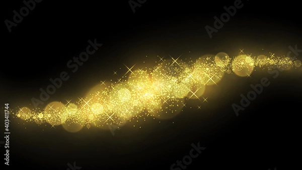 Obraz キラキラ輝く光の波