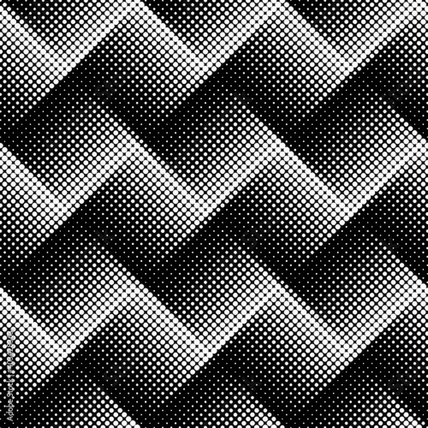 Fototapeta Black and white abstract background with halftone pattern