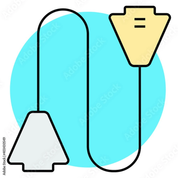 Obraz Jump Rope icon vector illustration